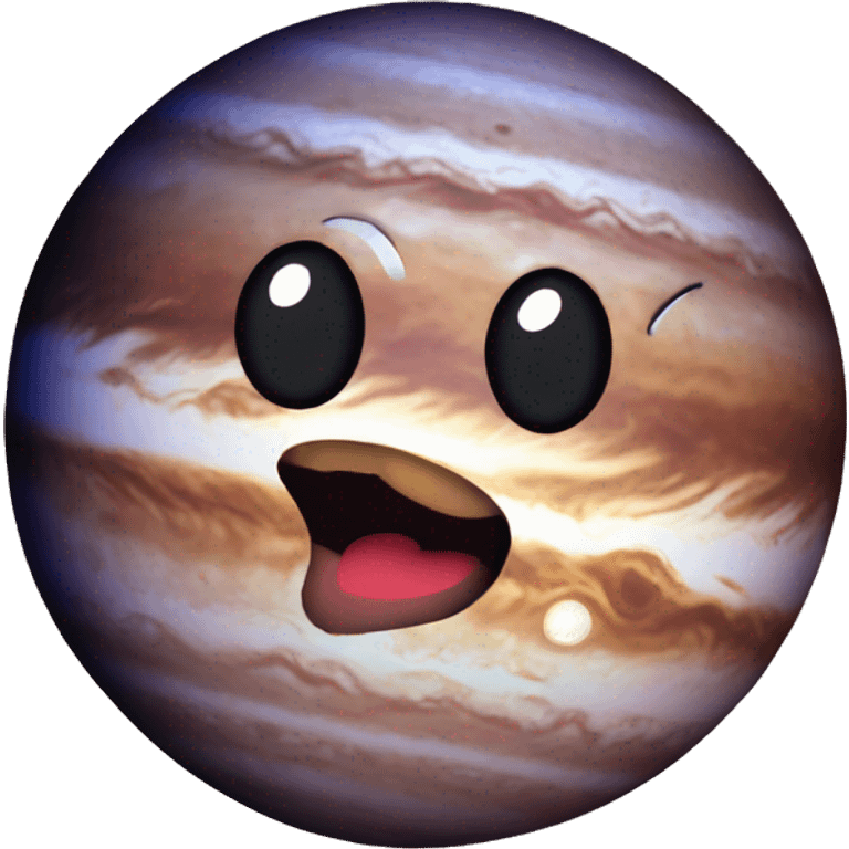 Pluto planet with heart emoji