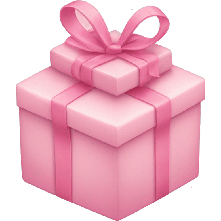 heart shaped light pink gift box emoji