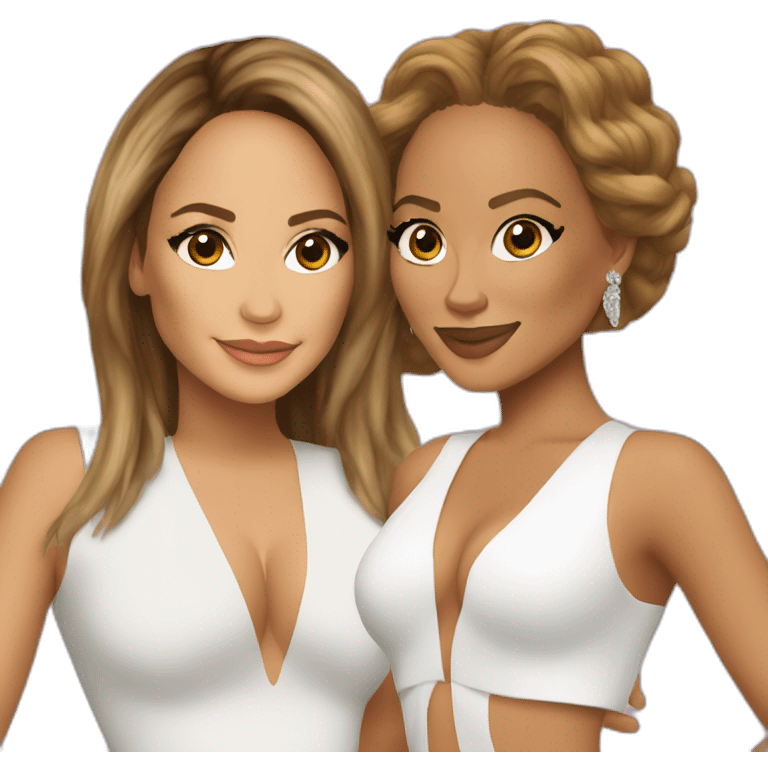 Jennifer Lopez and Beyonce emoji