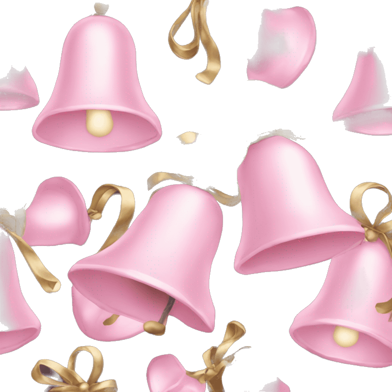 Light pink Christmas bells emoji