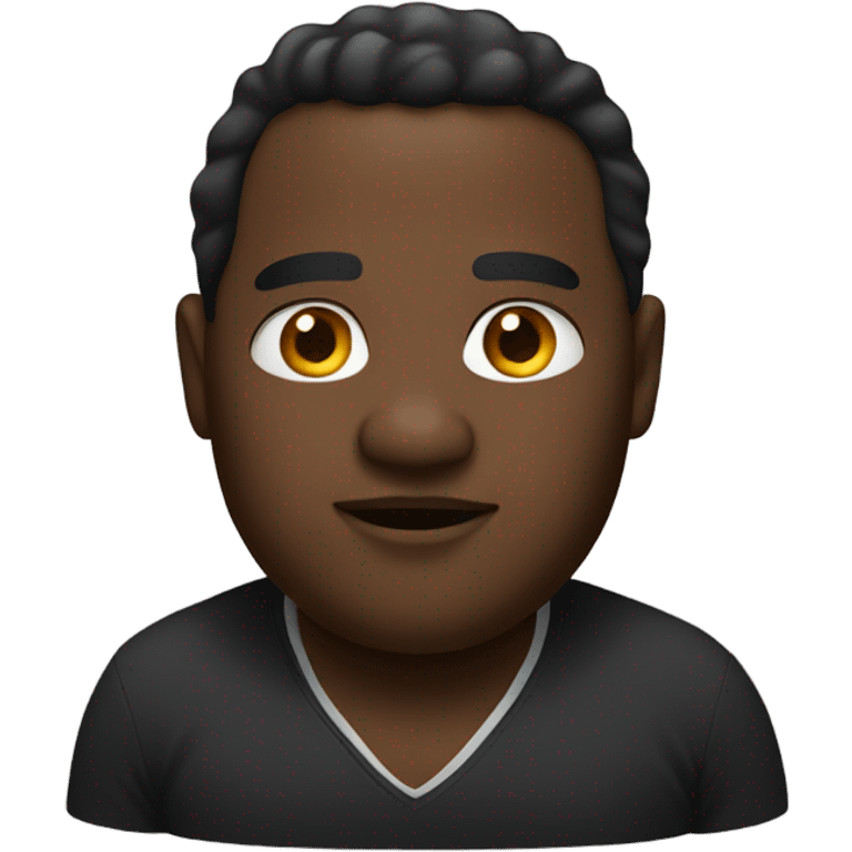 black man that is fat emoji