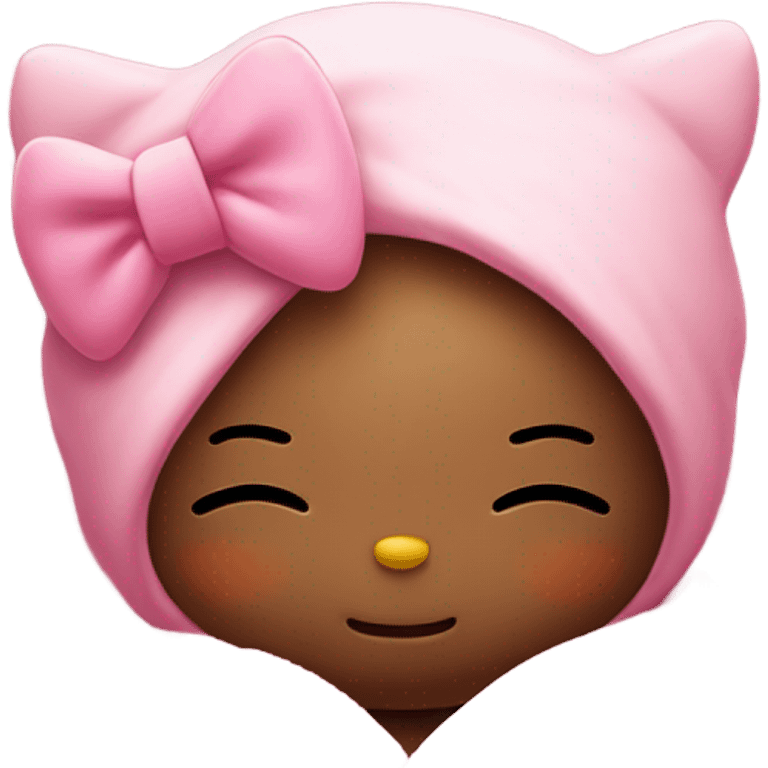 Hello kitty sleeping emoji