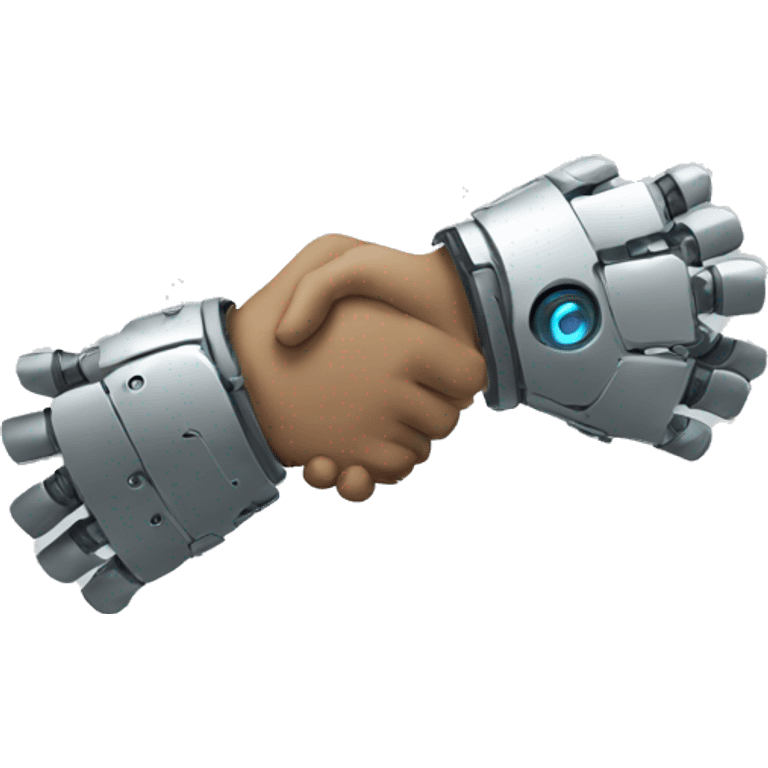 robot handshake emoji