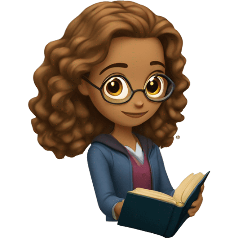 Hermione read a book emoji