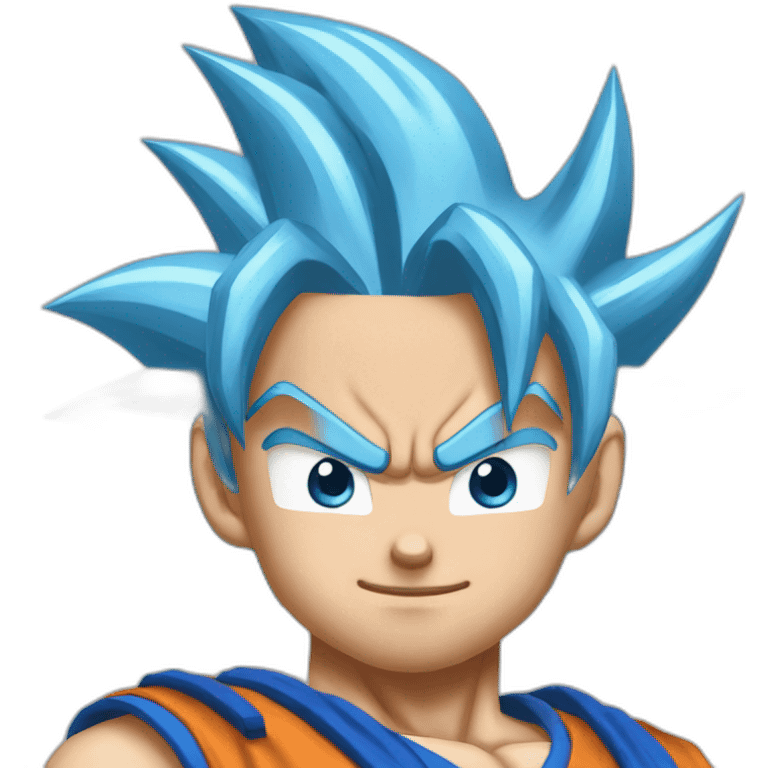 Super Saiyan blue Goku emoji