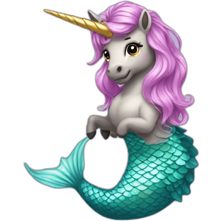 Unicorn mermaid emoji