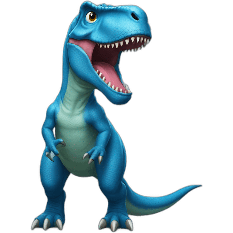 blue t rex emoji