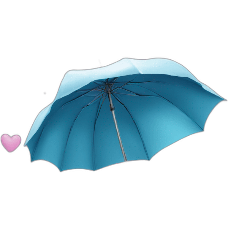 Love rain umbrella emoji