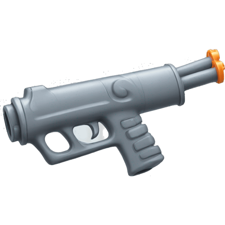 water gun, long gun gray emoji