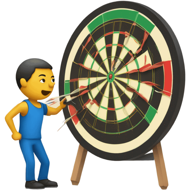 Playing darts emoji