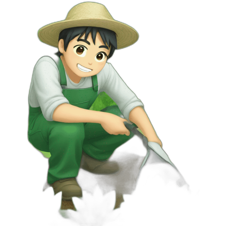 anime gardener asian emoji