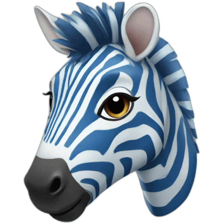 blue zebra emoji