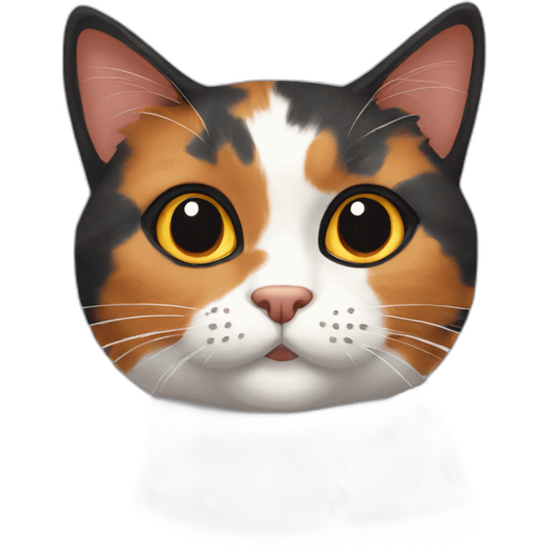 Two calico cat emoji