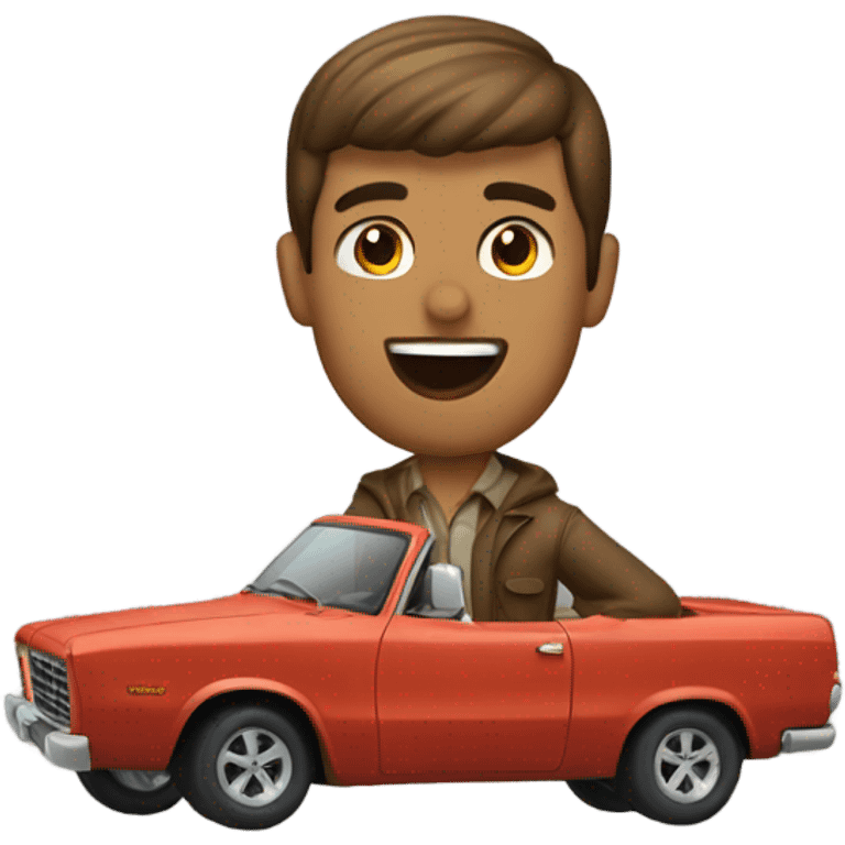 browning guy in car emoji