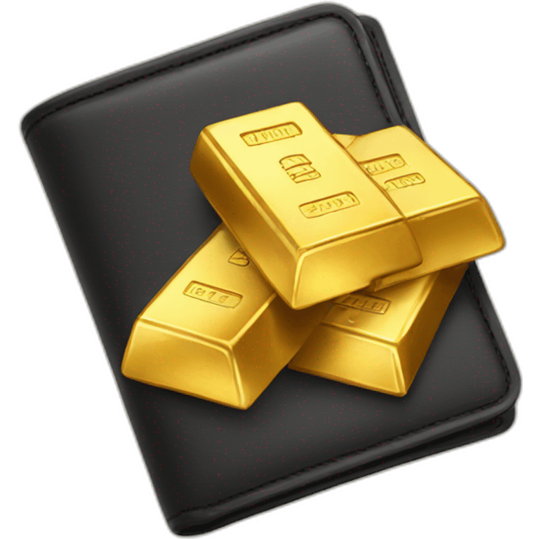 gold bars in wallet emoji