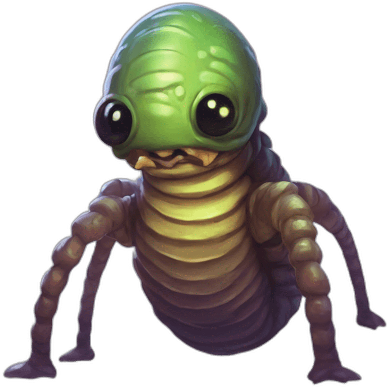 alien worm creature scifi roguelike rpg style inspired by slay thee spire emoji