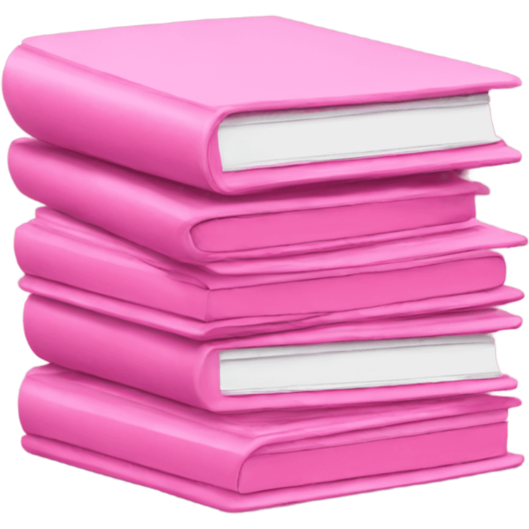 pink notebooks stacked emoji