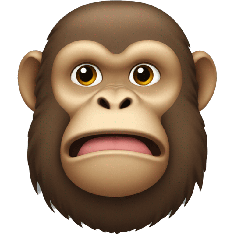 A fat monkey emoji