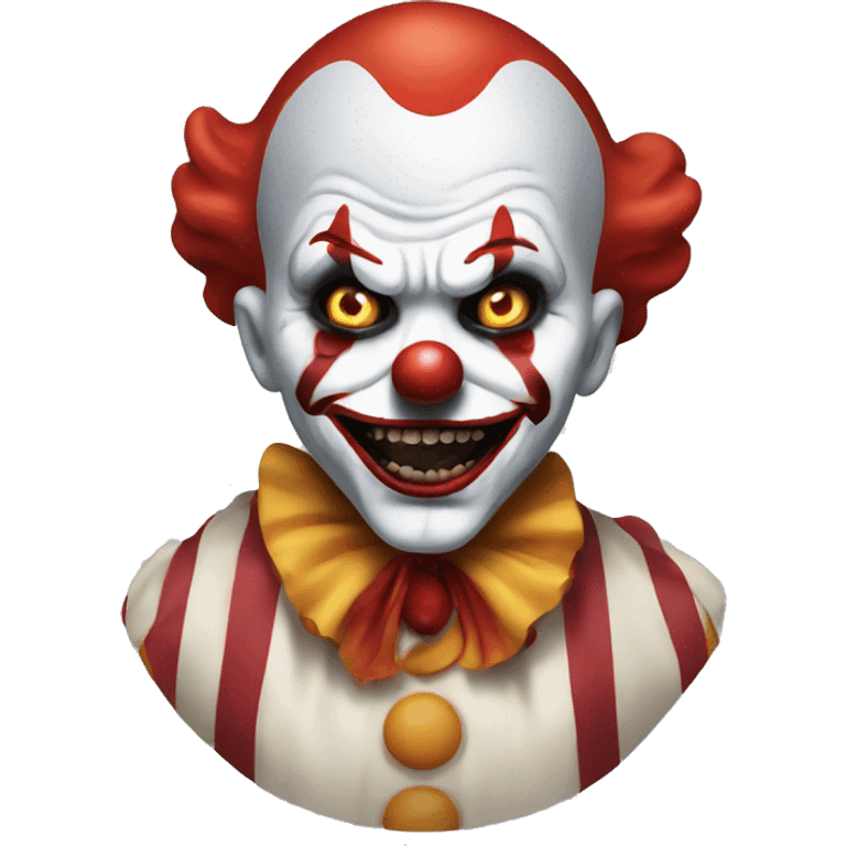 Scary killer clown emoji