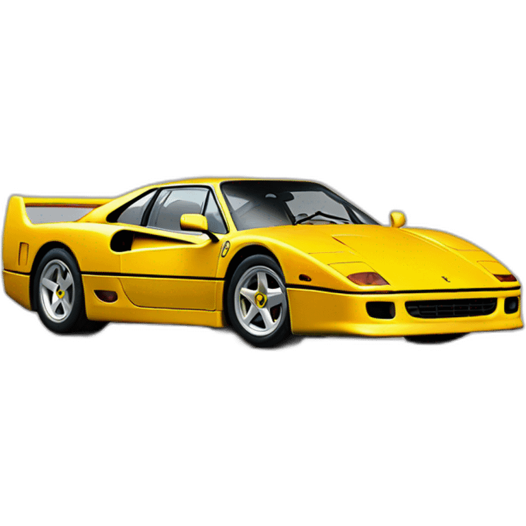 yellowed ferrari F40 emoji