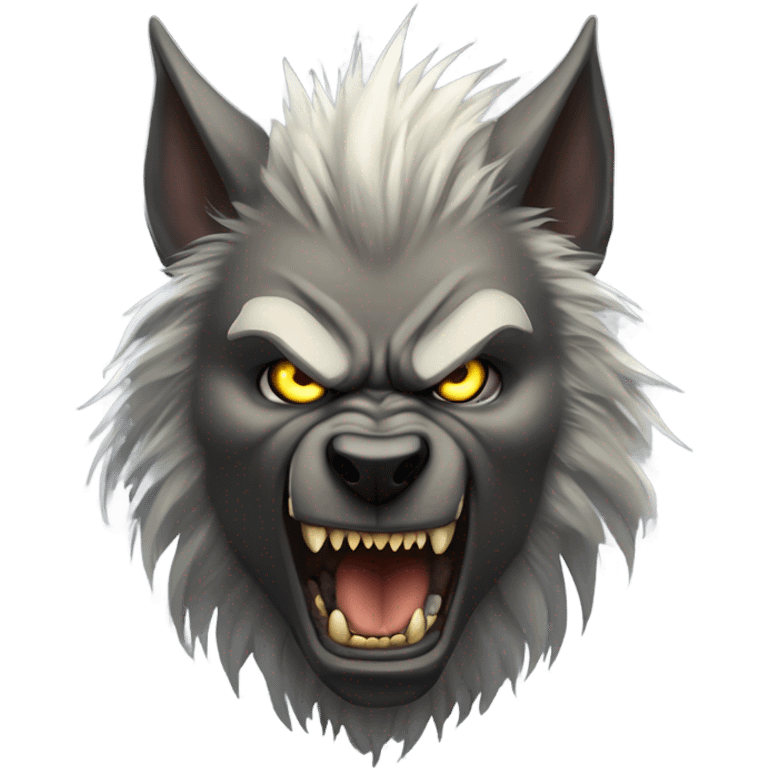 Scary werewolf emoji