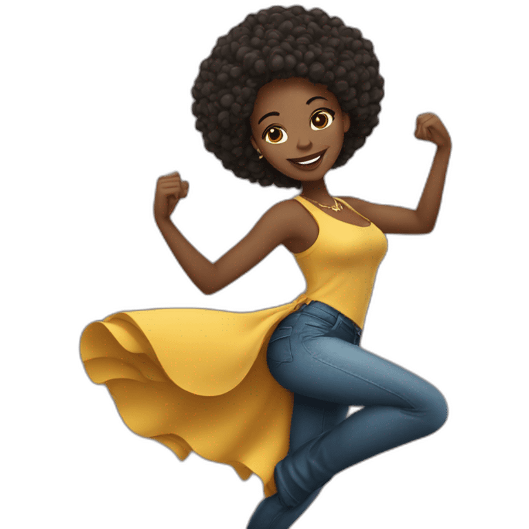 kizomba dancing woman emoji