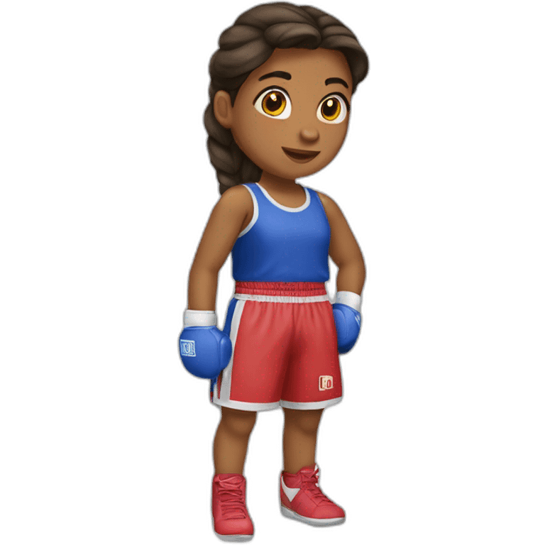 niña boxeadora emoji