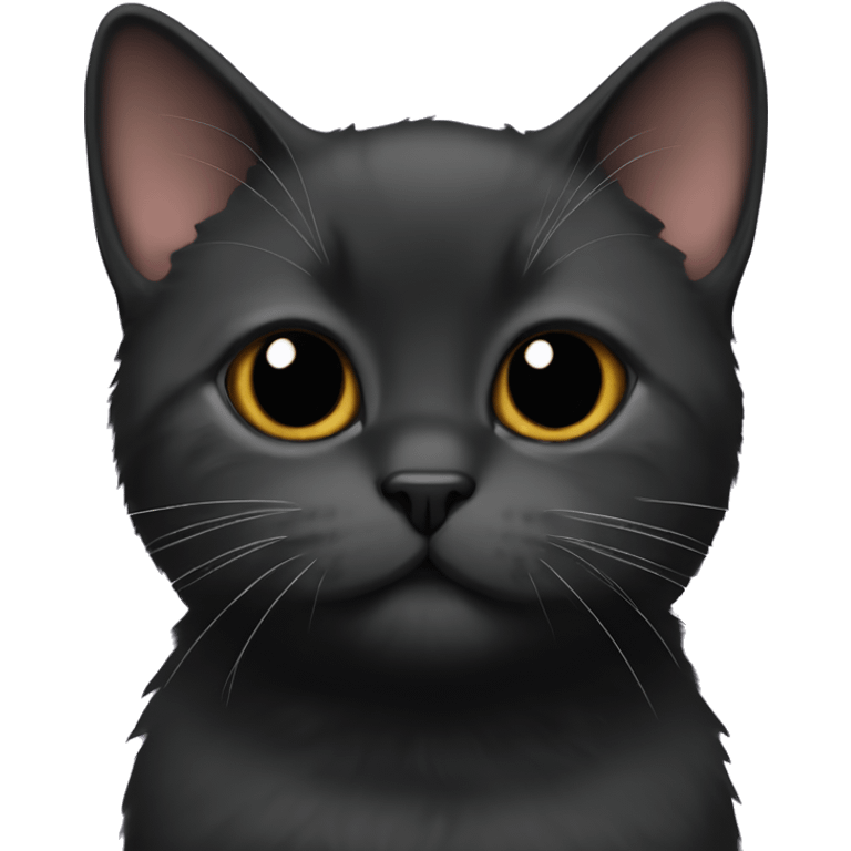 Black munchkin cat emoji