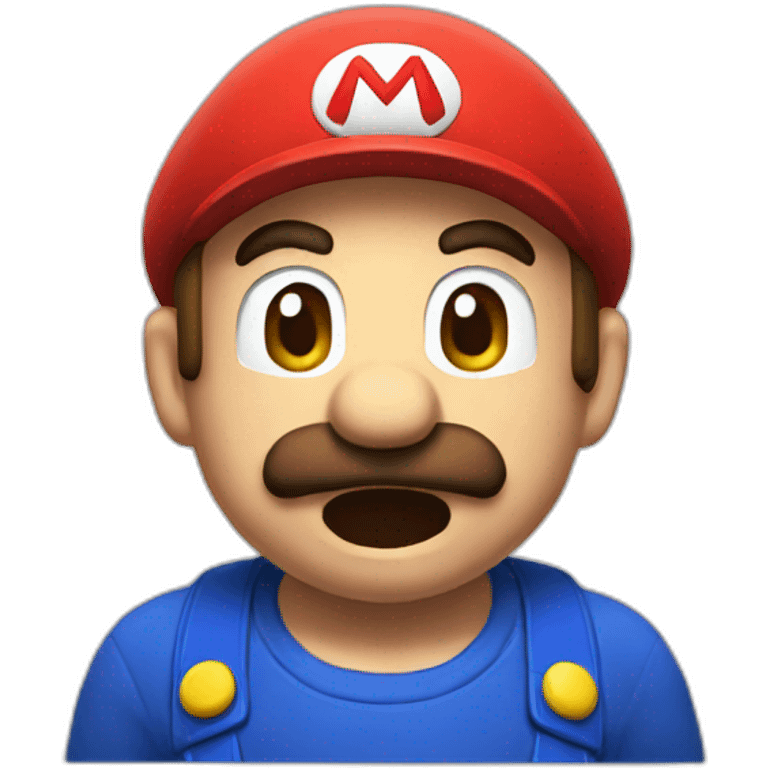 Crying Mario  emoji