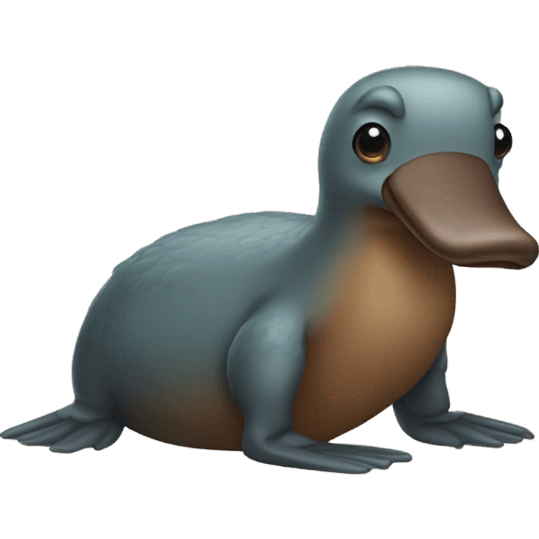 The platypus that curled up in its crib emoji