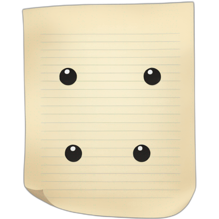 paper notes emoji