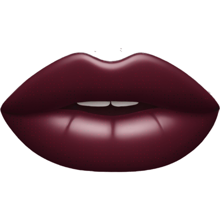 burgundy lipstick emoji