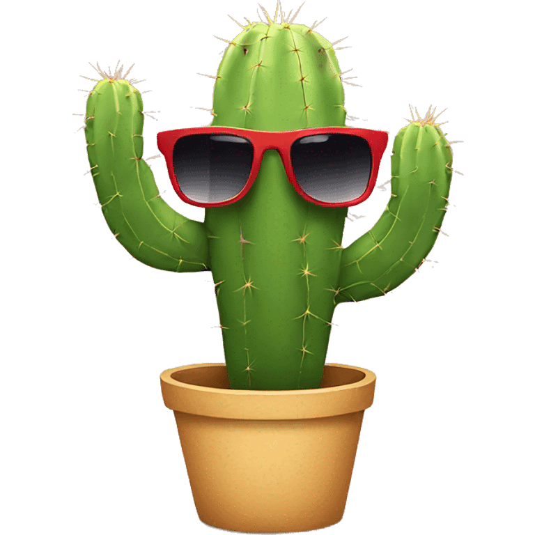 cactus with sunglasses emoji