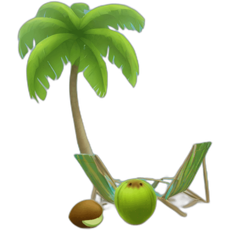 kiwi in the beach emoji