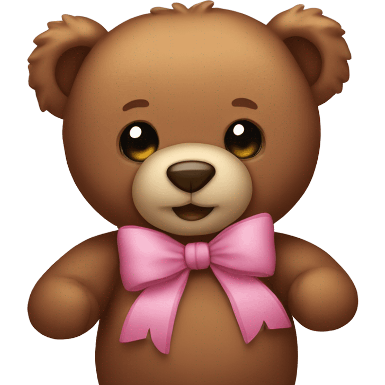 Teddy Bear with a bow emoji