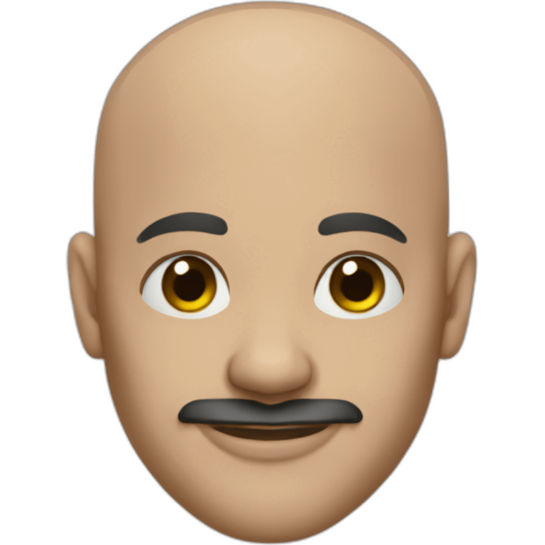 Tattooed bald man emoji