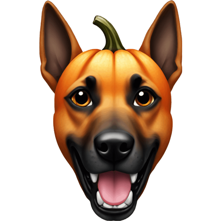 malinois halloween pumpkin emoji