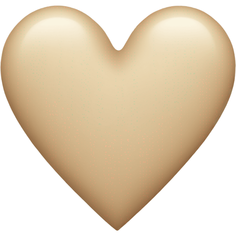 beige heart  emoji