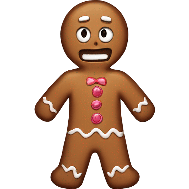 Gingerbread psycho emoji