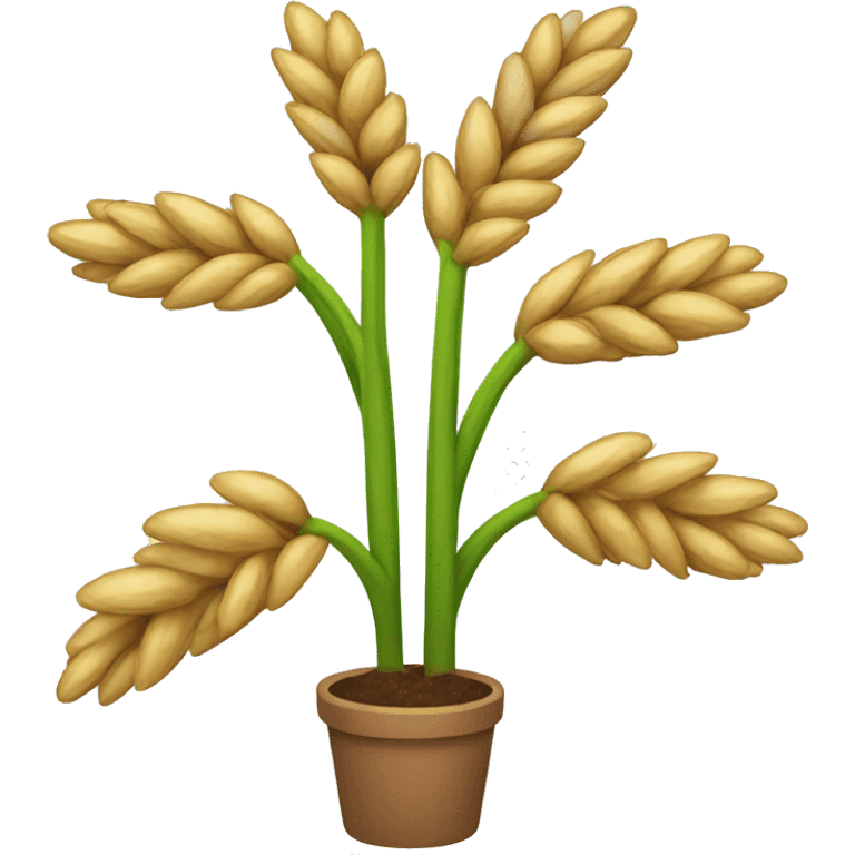 quick wheat plant emoji