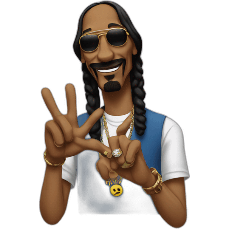 snoop dogg peace sign emoji