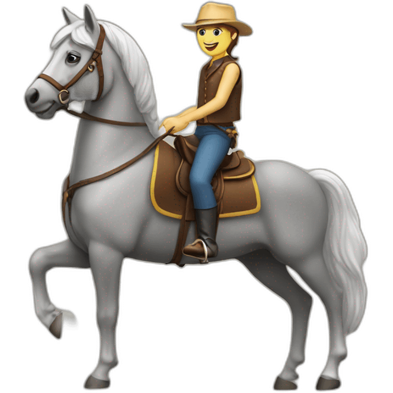 chat sur cheval emoji