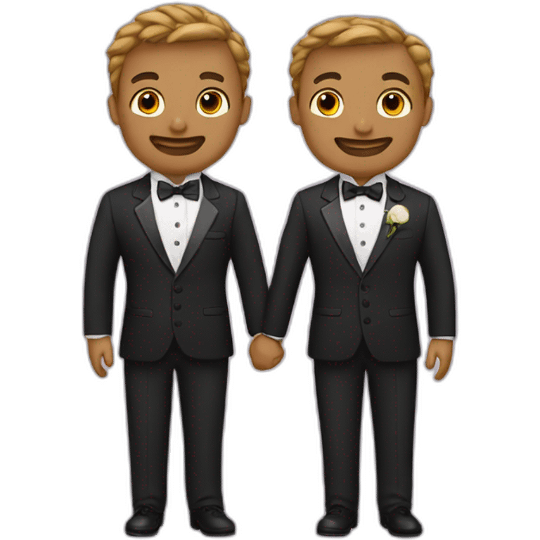 Two grooms emoji