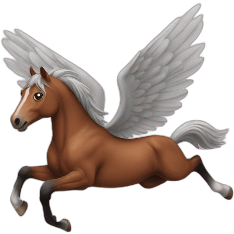 Horse flying with one wing  emoji