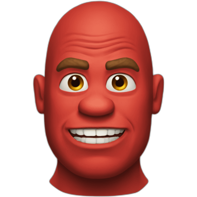 red-shrek emoji