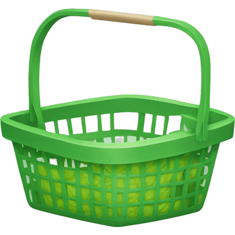 green shop basket emoji