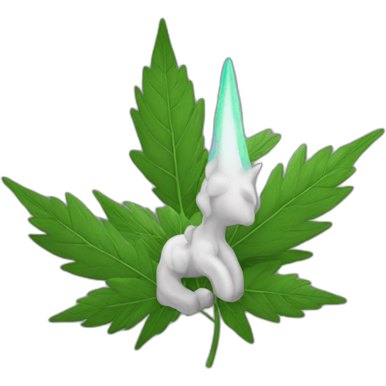 Licorne weed emoji