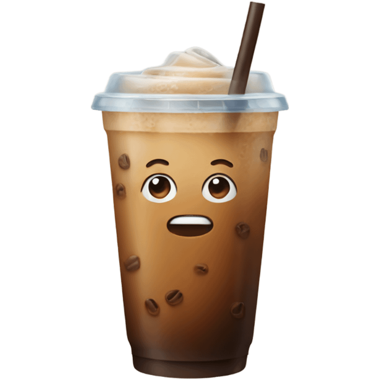 Iced coffee emoji