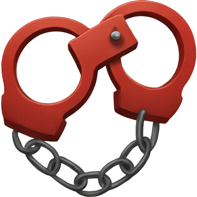 Red handcuffs emoji