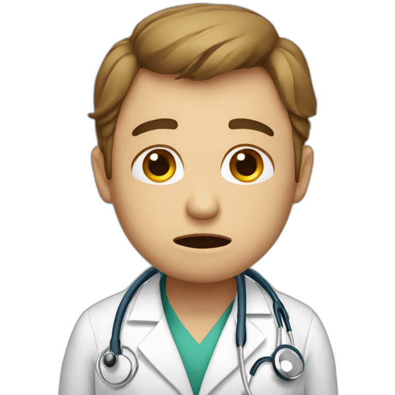 Doctor crying emoji